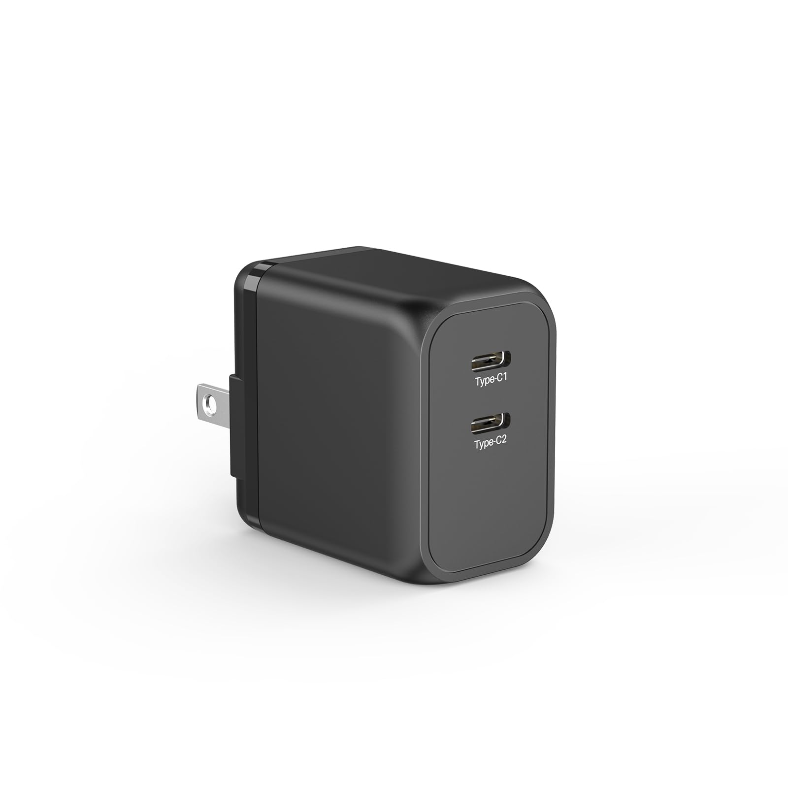 Photo 1 of K&ZZ USB C Charger 45W Super Fast Charger Dual Type C Wall Charger Block Foldable PD USB-C GaN Chargers for iPhone 15/ 15Pro, Galaxy S23 Ultra/ S22/ Note, MacBook, iPad