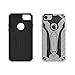 ZIZO Static Series for iPhone 8 Case Military Grade Drop Tested with Built in Kickstand iPhone 7 iPhone 6s Case Silver Black