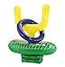 KOVOT 2-Player Inflatable Football Ring Toss Game - Game Rules Included (2 Goal Post Hats & 6 Rings)
