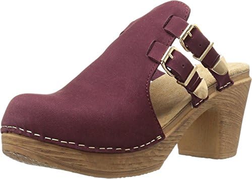 Calou Stockholm Women's Katty Burgundy Clog/Mule 39 (US Women's 8.5-9) M