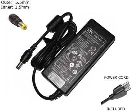Laptop Notebook Charger for ACER ASPIRE 1825PTZ ASPIRE ONE AO AO512 521-12BDC AO522 522-BZ897 AO532H 532H-2223 532H-2309 532H-2326 532H-2806 AO533 533-23227 40 W Adapter Adaptor Power Supply "Laptop Power" Branded (Power Cord Included)