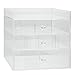 Acrylic Cosmetic Organizer with 3 Drawers, Removable Dividers and Top Shelf by D'Eco