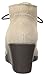 crocs Women's Leigh Suede Wedge Shootie Boot, Tan, 8 M US