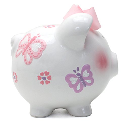 Child to Cherish Piggy Bank Large, Butterfly