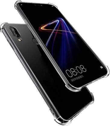 CASHPROโข Anti Drop Shock Proof Transparent Back Case Cover for Samsung Galaxy M20 with Screen and Camera Protection