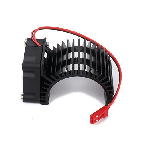 540/545/550 Motor Heatsink Electric Engine Heat Sink with 30mm Cooling Fan 56V for 1/10 RC