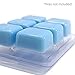DGQ Wax Melt Molds - 100 Packs Clear Empty Plastic Wax Melt Clamshells for Wickless Wax Melt Candles
