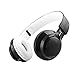 Alltrum Wireless Over-Ear Headphone Wireless Headsets for Sports, LED Light, Lightweight Style,Built-in Microphone, SD Slot, FM, Wired Modes for Smartphones / PC / Tablets,Blavk and White