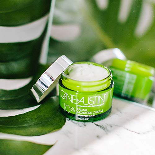 CANE + AUSTIN Facial Moisture Cream with Glycolic Acid, Anti Aging Face
