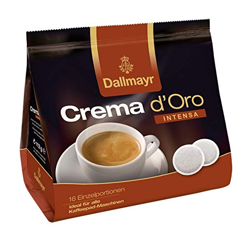 Dallmayr Kaffee Crema d'oro Intensa Kaffeepads, 5er Pack (5 x 16 Pads) – Bild 3