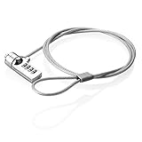 SIENOC Laptop Notebook PC Computer Security Lock 4 digit password protection Anti-theft Color Silver