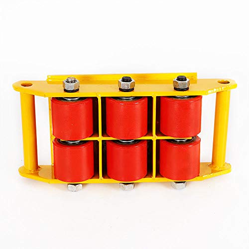 8T 17600lb Industrial Machine Dolly Skate Roller Machinery Mover 360Â° Rotation Cap