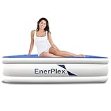 EnerPlex Premium Luxury Air Mattress Airbed with Built in Pump Raised Double High Blow Up Bed for Home Camping Travel 2-Year Warranty