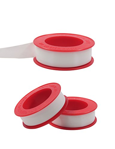 TOVIA 5 Pack Teflon tape-1/2 x400inch,Thread seal tape-Used for plumber work to warp galvanized pipe,PVC, connector,garden hose,valve - Thumbnail 2