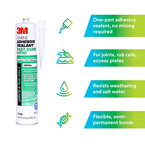 4 3M+Marine+Adhesive+Sealant+Gallon