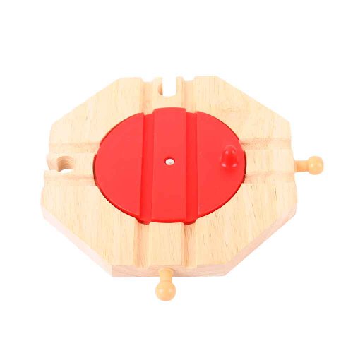 Bigjigs Rail 4 Way Turntable - Other Major Wooden Rail Brands are Compatible