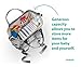 Zuzuro Diaper Bag Backpack - Waterproof w/Large Capacity & Multiple Pockets for Organization. Ideal for Travel Nappy Bags - W/Insulated Bottle Pocket. 2 Stroller Hooks Incl. (Silver Gray)
