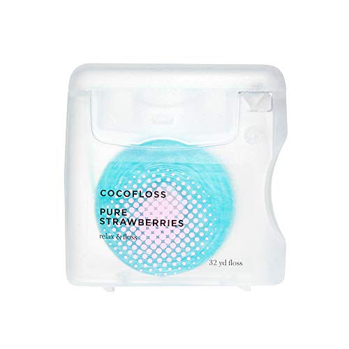 COCOFLOSS CoconutOil Infused Woven Dental Floss Strawberry Dentist