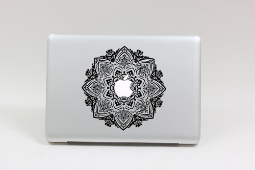 Macbook decal transparent flower macbook sticker partia…