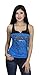 Harley-Davidson Womens Dark Ride Foil Studded Lace Yoke Blue Tank
