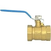 VARMHUS NPT Female Brass Full Port Ball Valve Vinyl Handle WOG1000 (3/4'')