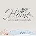 BCDshop Wall Sticker Decal Saying Home Where You are Loved No Matter What Home Bedroom Wall Decor Art Mural Removable