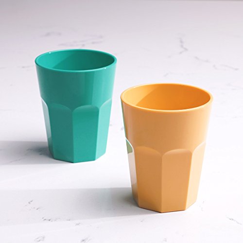Cupture The Small Cup - Plastic Tumblers, 12 oz, 6-Pack (Assorted Colors)