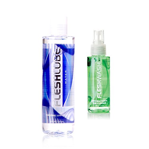 Fleshlube 8 Ounce Bottle and Fleshwash 4 Ounce Bottle | Fleshlight Care Fleshlube 8 Ounce Bottle and Fleshwash 4 Ounce Bottle | Fleshlight Care