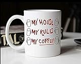 My House My Rules My Coffee Mug Mug - Funny Knives