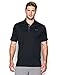 Under Armour Men's Fish Hook Polo, Black/Overcast Gray, Large