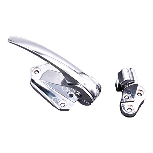 ZJX-F Oven Door Handle, Door Handle Small Handle Pressure Lock Height Adjustable Handle Industry Door Lock Handle (Color : Large 4 Screw Holes)