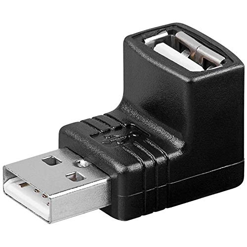 PremiumCord USB 2.0 Adapter A-A, USB Type A Male to Female 90°