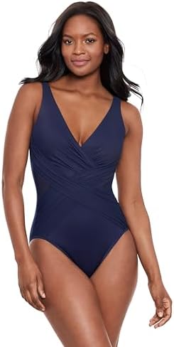 La Blanca Womens Island Goddess Multi-Strap Cross Back One Piece
