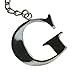 Alphabet G Charms Ring Key Chain Silver Jewellery From India-Handmade Jewelry
