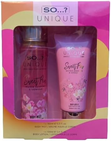 SO...? UNIQUE SWEET PEA DELUXE DUO SET Body Mist Lotion 150ml 100ml Gift
