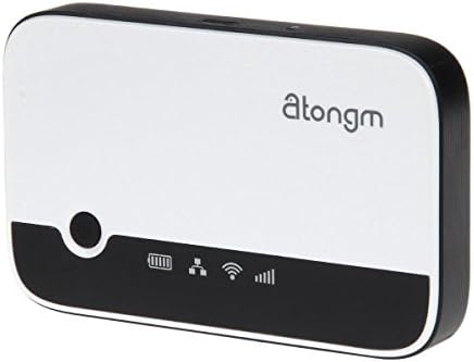 Latecat Atongm W300 3G WCDMA Mobile Router + 3000mAh Power Bank - White