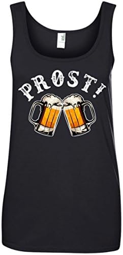 Oktoberfest Drinking Team - Prost! Cheers in German Women Cotton Tank Top