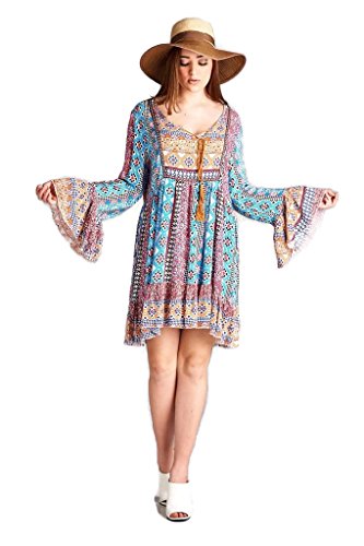velzera embroidered tunic dress Amara Long Tunic Dress in Crystal Embroidery, Petite-8 main image 0