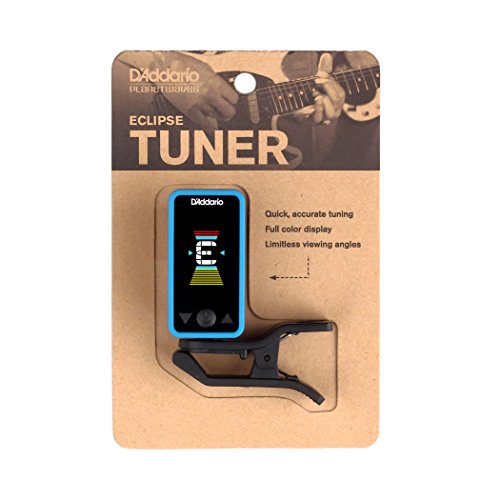 D'Addario Accessories Eclipse Headstock Tuner, Blue