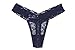 5-Pack Women's Thin Lace Hollowed-Out T-Back Low Waist Ice Silk Sexy Cheeky Thong See-Through Panties
