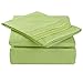 Maevis Bed Sheet Set-1800 Double Brushed Microfiber Bedding - Deep Pocket- Wrinkle, Fade, Stain Resistant - Hypoallergenic - 4 Piece (Green,Queen)