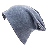 Xife® Unisex Indoors Cotton Beanie- Soft Sleep Cap for Hairloss, Cancer, Chemo (Cowboy color)
