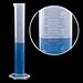 JPSOR 5 Pcs Clear Plastic Graduated Cylinder, 10, 25, 50, 100, 250ml, with 2 Plastic Beakers & 1 Cylinder Brush