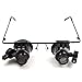 KINGMAS 20x Magnifying Glass Headset Loupe Magnifier Lens Visor with 2 LED Light