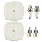 Milttor 13031054130 SRM 210 Air Filter 13120507320 Fuel Filter Spark Plug Fit Echo SRM 225 Tune Up Kit SRM210 SRM225 SRM230 GT200 GT225 GT251 HC150 HC225 HC230 Trimmer A226001410 90074 90152 90152Y