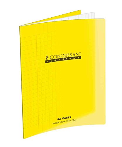 Conqueror 28792 Classic Notebook A4 Transparent Polypropylene Hard Paper Cover Yellow