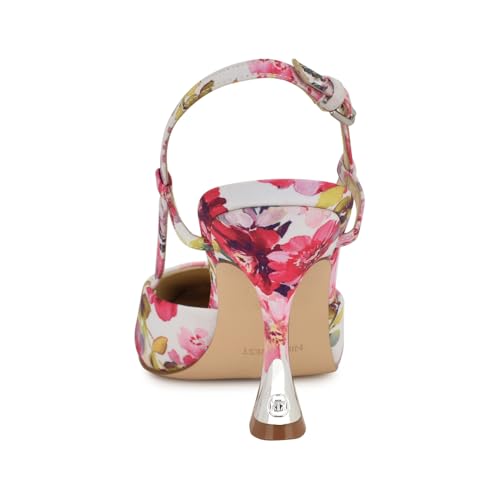 Nine West Women's Vassa Pump, Pink Tea Party Floral Multi 660, 9