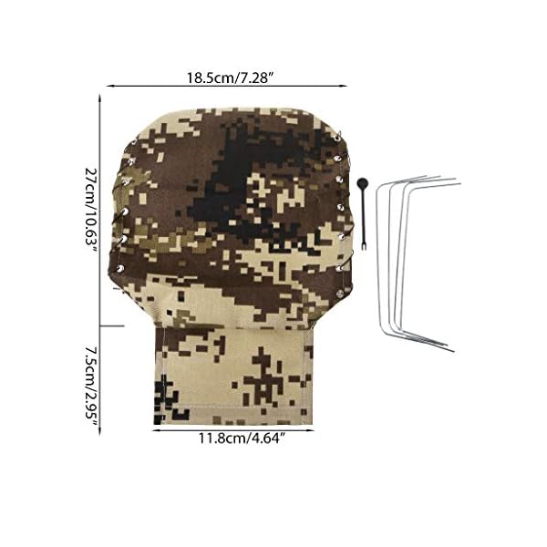 WOWOWO Professionelles Canvas Hood Cover Cloth für WPL B16 C24 C14 B24 RC Militärfahrzeug-LKW – Bild 4