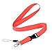 Wisdompro Office Lanyard, 3 Pack 23 inch Quick Release Neck Strap Lanyard with Detachable Buckle, String Loop for Keys, ID Badges, Card Holder, USB Flash Drives, Cell Phones - Black, Blue, Red