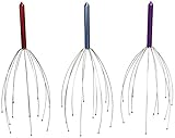 Hand Held Scalp Head Massager - Set of Three (Colors May Vary)